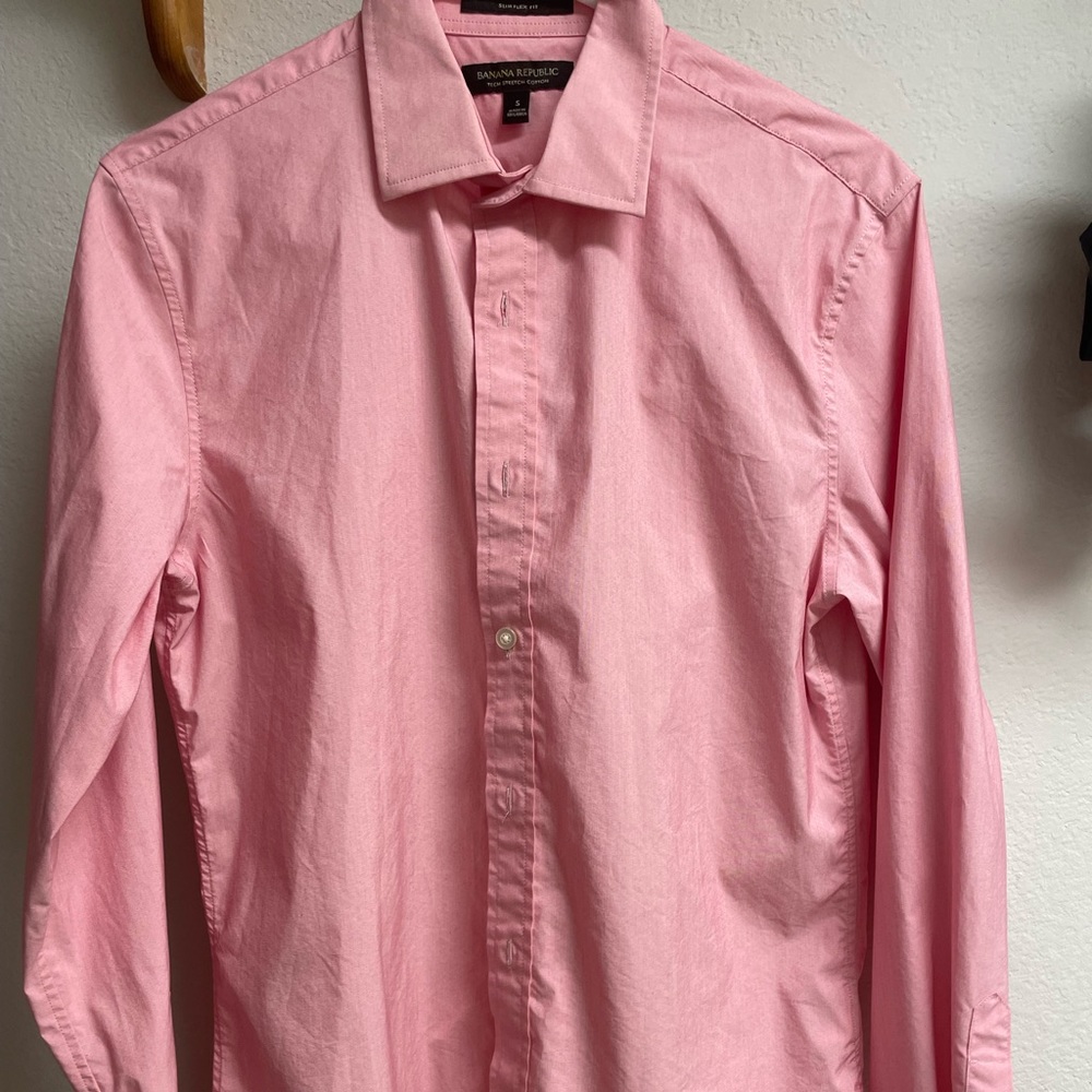 Banana Republic pink button up